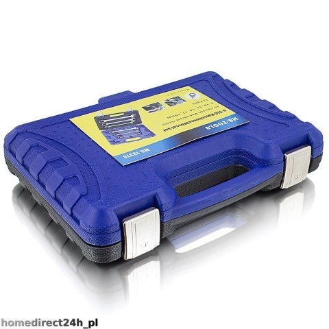 ZESTAW KLUCZY Z GRZECHOTKĄ BITUXX 6 SZTUK W NIEBIESKIEJ WALIZCE