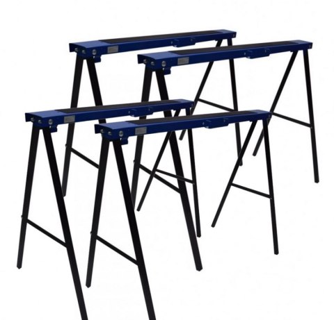 Zestaw 4 kobyłek warsztatowych BITUXX stabilne podpory składane pod stół i stanowisko robocze