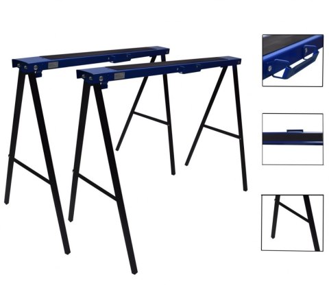 Zestaw 4 kobyłek warsztatowych BITUXX stabilne podpory składane pod stół i stanowisko robocze