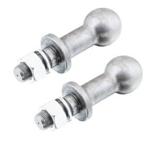 ZESTAW KULOWYCH ZACZEPÓW DO PRZYCZEPY ZE STALI UDŹWIG 3,5T 22MM 2SZT