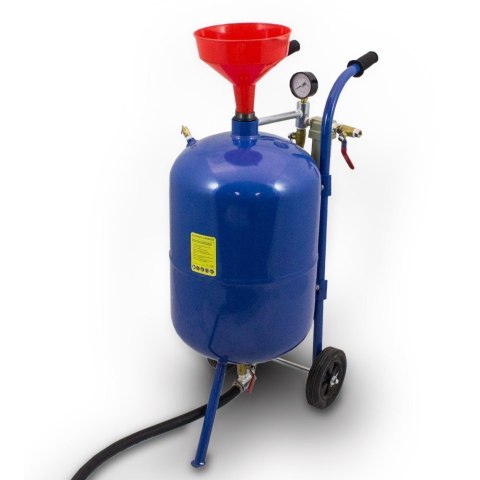 ZESTAW MOBILNA PIASKARKA SYFONOWA 38 L + WĄŻ 2,5m + 4 DYSZE MASKA LEJEK