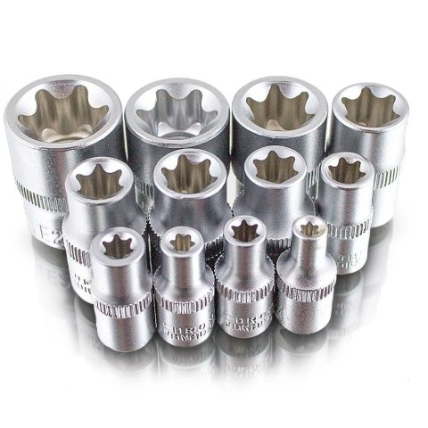 ZESTAW NASADEK BITUX STAL CHROMOWO-WANADOWA BITUXX 12EL TORX