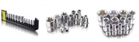 ZESTAW NASADEK BITUX STAL CHROMOWO-WANADOWA BITUXX 12EL TORX
