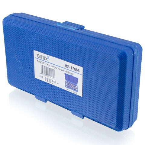 ZESTAW NASADEK WIELOKĄTNYCH KLUCZE NASADOWE 3/8'' 7SZT M4-M10 + WALIZKA