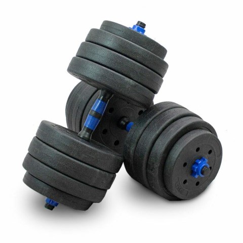 ZESTAW STOJAK NA SZTANGĘ Z ZESTAWEM HANTLI 2W1 SZTANGA 40KG