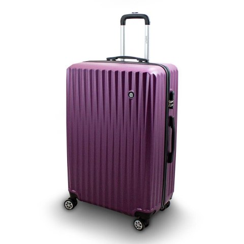 ZESTAW WALIZEK 3SZT PODRÓŻNE LILA NA 4 KÓŁKACH 360 STOPNI BARUT ABS