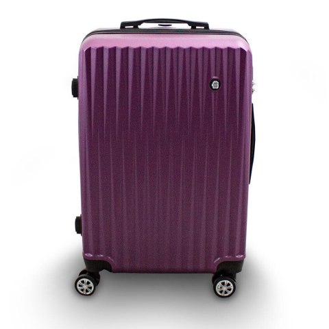 ZESTAW WALIZEK 3SZT PODRÓŻNE LILA NA 4 KÓŁKACH 360 STOPNI BARUT ABS