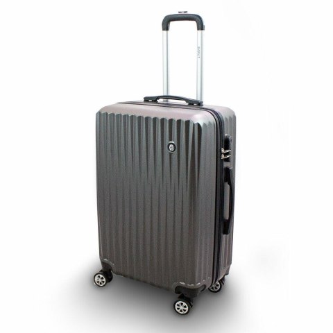 ZESTAW WALIZEK PODRÓŻNYCH SZARE 3SZT XL+L+M KABINOWA ABS TWARDE