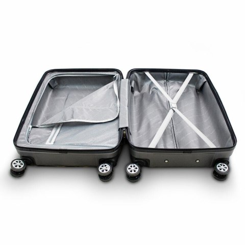 ZESTAW WALIZEK PODRÓŻNYCH SZARE 3SZT XL+L+M KABINOWA ABS TWARDE