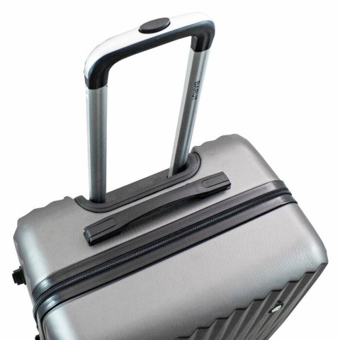 ZESTAW WALIZEK PODRÓŻNYCH SZARE 3SZT XL+L+M KABINOWA ABS TWARDE