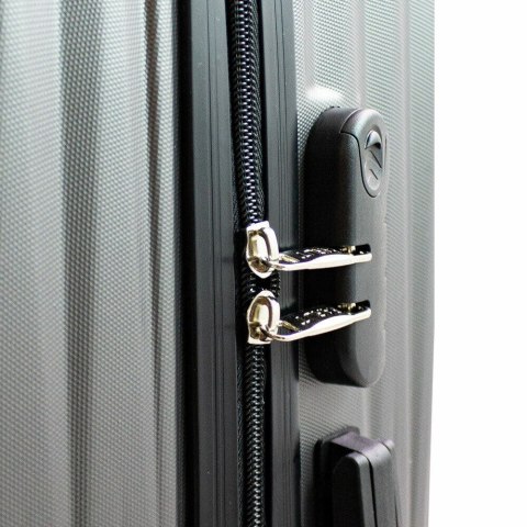 ZESTAW WALIZEK PODRÓŻNYCH SZARE 3SZT XL+L+M KABINOWA ABS TWARDE