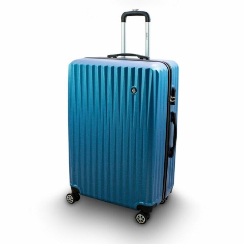 ZESTAW WALIZEK SET WALIZKI NIEBIESKIE XL+L+M KOMPLET PODRÓŻNE NA KÓŁKACH
