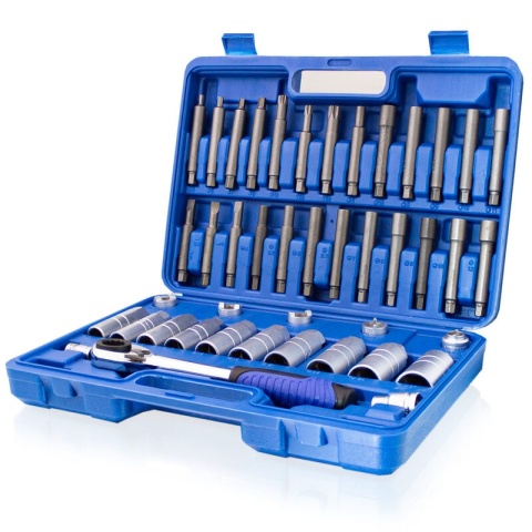 Zestaw kluczy nasadowych do amortyzatorów i kompresor sprężyn BITUXX – 43 elementy