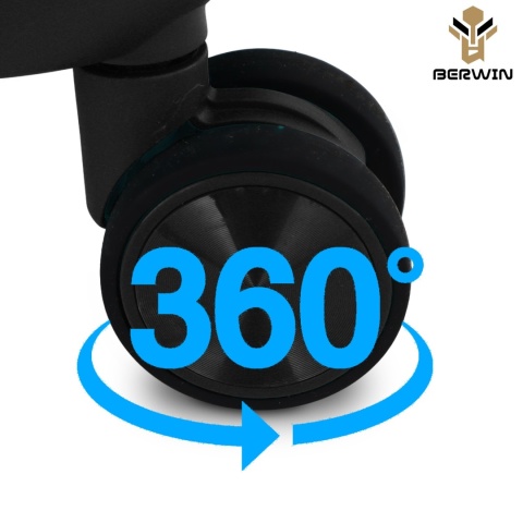 Zestaw walizek BERWIN Torna 4w1 twarde walizki na kółkach + kosmetyczka TITAN Schwarz