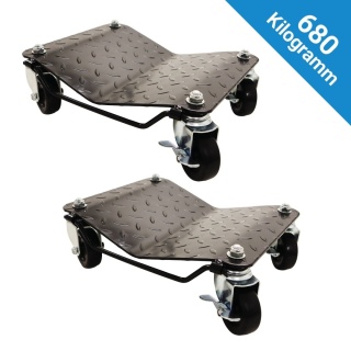 Zestaw wózków manewrowych 2szt po 680kg stalowe Bituxx Profesjonalne
