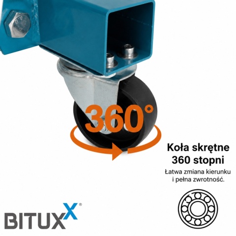 Belka do silnika Stojak do montazu skrzyni do 900kg BITUXX obrotowy na kołach