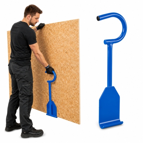 Bituxx Uchwyt do Przenoszenia Płyt Ergonomiczny Stalowy – Udźwig do 100 kg, Komfortowy Transport Materiałów