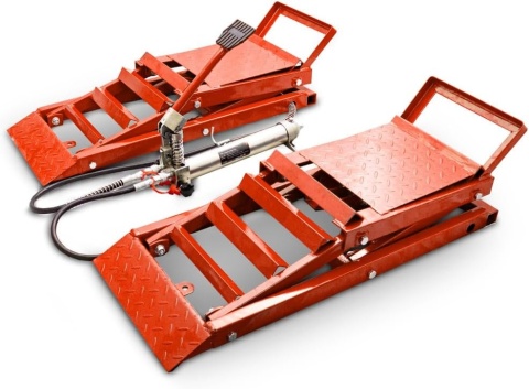 Bituxx hydrauliczne rampy warsztatowe 2× 2000 kg – regulowana wysokość 16–40 cm, zestaw do serwisu aut