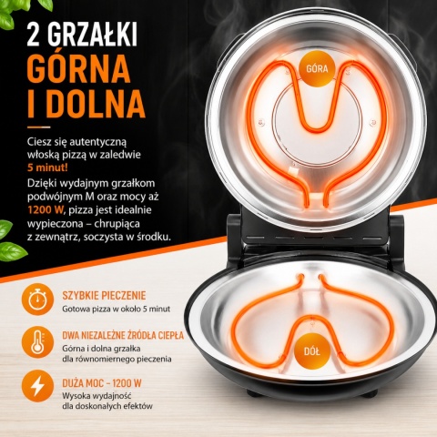 Domowy piec mobilny do Pizzy piecyk do kuchni Bituxx kompaktowy