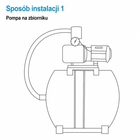 Hydrofor z membraną 50l zbiornik ciśnieniowy 6Bar Bituxx stalowy