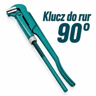 Klucz hydrauliczny Bituxx 90° – stalowy klucz do rur 1″ regulowany