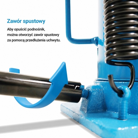PODNOŚNIK SŁUPEK HYDRAULICZNO-PNEUMATYCZNY 20 TON LEWAREK SŁUPKOWY
