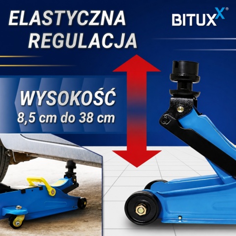 Podnośnik samochodowy lewarek Hydrauliczny Żaba do 2,5 tony warsztatowy