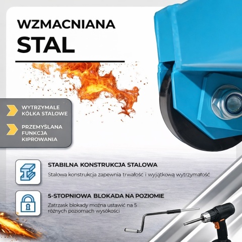 Podnośnik uchylny 3T 3000 kg - profesjonalny podnośnik samochodowy do warsztatu