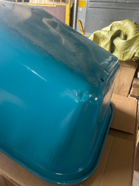 Powystawowa Taczka Ogrodowa Solidna taczka 100L jednokołowa niebieska Mocna 250kg