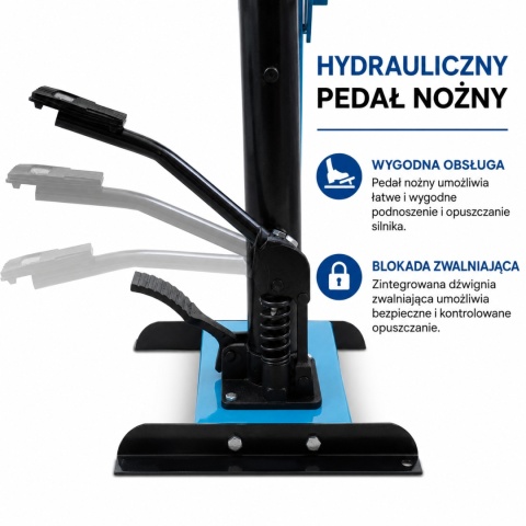 Profesjonalny hydrauliczny ściągacz do sprężyn Bituxx 3T stabilna konstrukcja