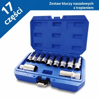 Profesjonalny zestaw wykrętaków do szpilek BITUXX 11 elementów z napędem 1/2″ – narzędzia do usuwania urwanych śrub i trzpieni