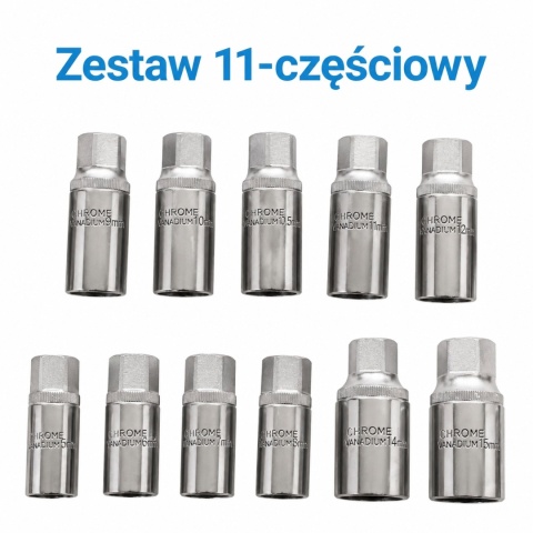 Profesjonalny zestaw wykrętaków do szpilek BITUXX 11 elementów z napędem 1/2″ – narzędzia do usuwania urwanych śrub i trzpieni
