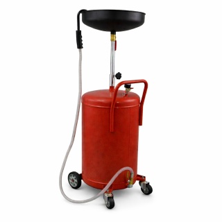 Zlewarka do oleju warsztatowa mobilna na kołach – zbiornik na zużyty olej