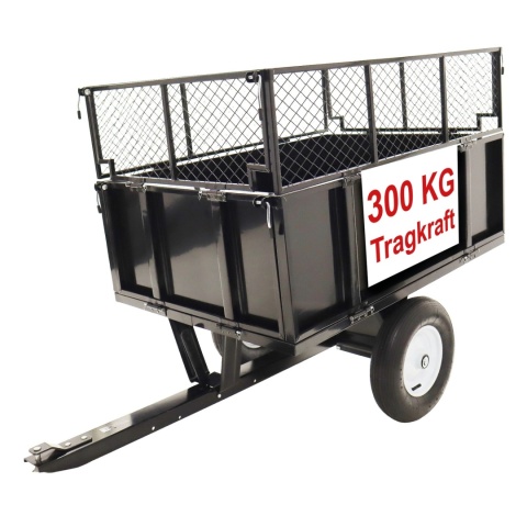 Przyczepka-wywrotka do traktorka ogrodowego/quada 300 kg ogrodowa 114×76 cm