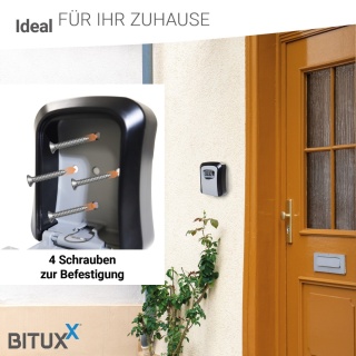 SEJF NA KLUCZE SZYFROWY ZEWNĘTRZNY BITUXX SKRYTKA SZAFKA NA KOD