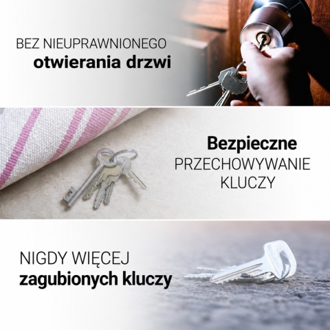 SEJF NA KLUCZE SZYFROWY ZEWNĘTRZNY BITUXX SKRYTKA SZAFKA NA KOD