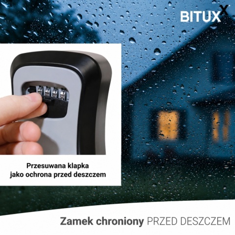 SEJF NA KLUCZE SZYFROWY ZEWNĘTRZNY BITUXX SKRYTKA SZAFKA NA KOD