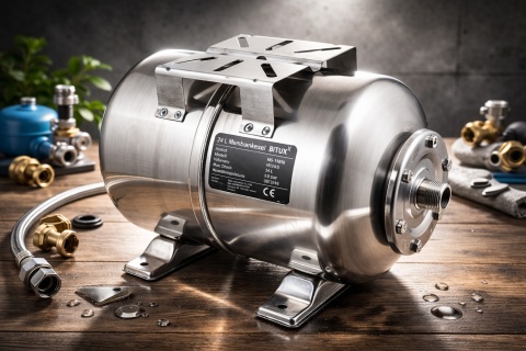 Zbiornik membranowy hydrofor 24L stal nierdzewna INOX do pompy wody BITUXX