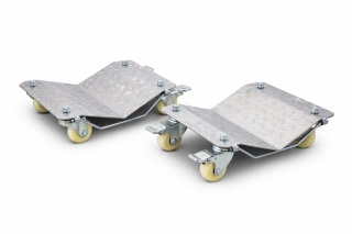 Zestaw 2 sztu wózków manewrowych stalowe wózki mobilne na kółkachdo samochodów