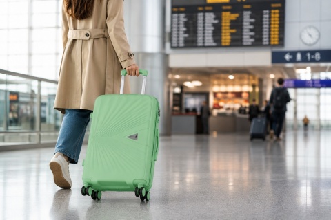 Zestaw Walizek 4szt Xl+L+M+Kuferek Miętowe BERWIN ABS na 4 kółkach