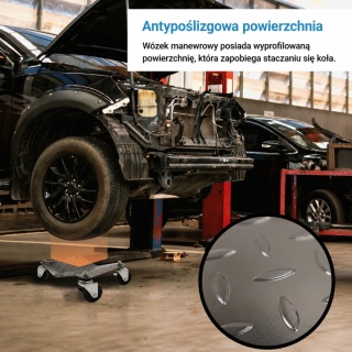 Zestaw wózków manewrowych 2szt po 680kg stalowe Bituxx Profesjonalne