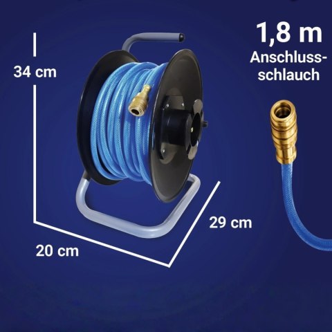 Zwijacz Węża Pneumatycznego 20m Bęben Automatyczny 15bar 1/4" Kompresor