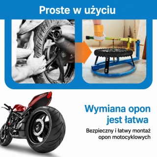 BITUXX Montażownica do opon motocyklowych – łatwa wymiana opon