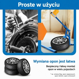 BITUXX – Ręczna montażownica / zmieniarka do opon szybka i prosta wymiana opon w domu czy warsztacie