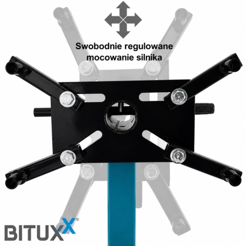 Belka do silnika Stojak do montazu skrzyni do 900kg BITUXX obrotowy na kołach
