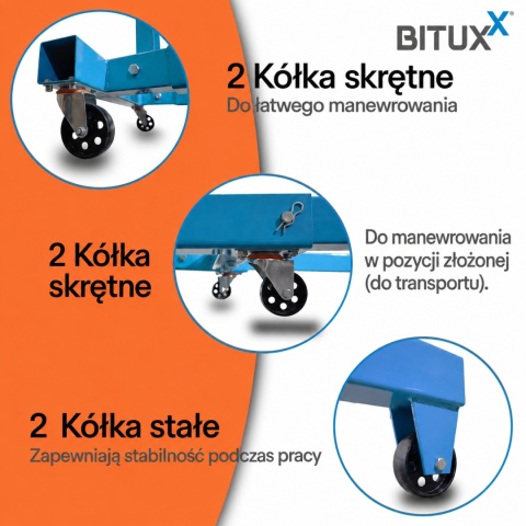 HYDRAULICZNY ŻURAW WARSZTATOWY UDŹWIG DO 2 TON PODNOŚNIK SKŁADANY BITUXX