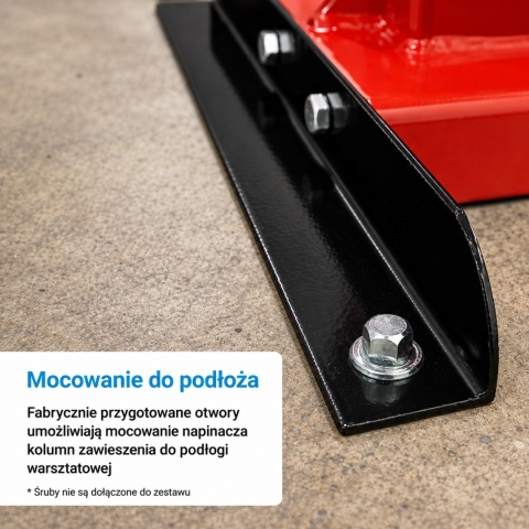 Hydrauliczny ściągacz do sprężyn 2,5 t Bituxx - ściskacz sprężyn zawieszenia 70-200 mm z pedałem nożnym