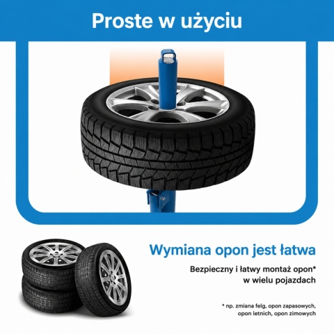 Montażownica do opon BITUXX – stojak do montażu i demontażu opon motocyklowych i samochodowych