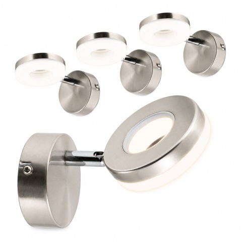 Nowoczesna Lampa LED RING 5W – Kinkiet Ścienny ze Stali Nierdzewnej