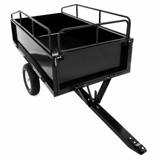 Przyczepka Przyczepa Do Traktorka Kosiarki 540kg Na Kołach Wywrotka